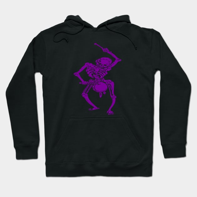 Civil War Federal Drummer Boy Skeleton In Purple Hoodie by taiche